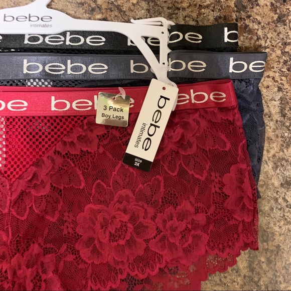 NWT Bebe 3-Pack Boy legs panties - Picture 6 of 6